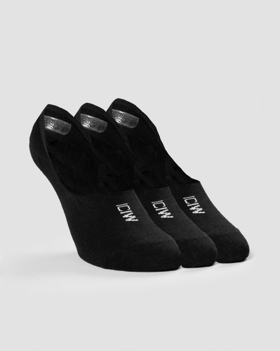 Naiset ICIW Sukat | Invisible Socks 3-Pack Black