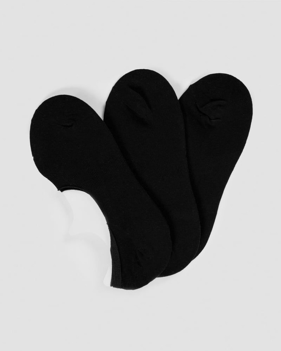 Naiset ICIW Sukat | Invisible Socks 3-Pack Black