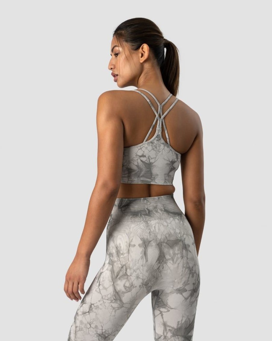 Naiset ICIW Urheiluliivit | Define Seamless Tie Dye Sports Bra Grey