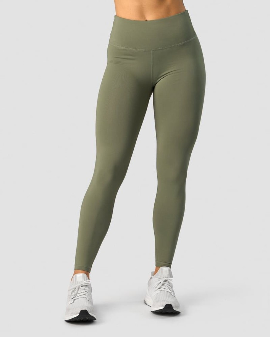 Naiset ICIW Trikoot & Leggingsit | Classic V-Shape Tights Tall Dk Dusty Green