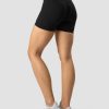 Naiset ICIW Shortsit | Scrunch V-Shape Tight Shorts Black