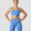 Naiset ICIW Urheiluliivit | Ribbed Define Seamless Strappy Bra Pacific Blue