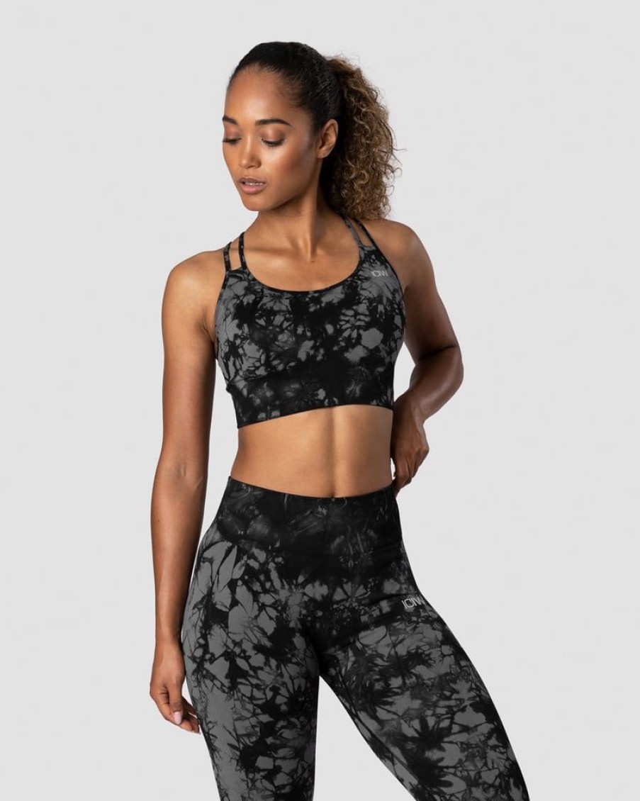 Naiset ICIW Urheiluliivit | Define Seamless Tie Dye Sports Bra Black