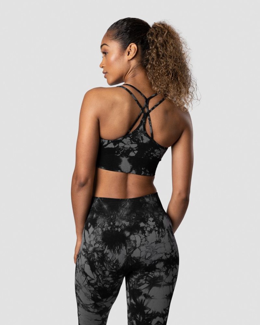 Naiset ICIW Urheiluliivit | Define Seamless Tie Dye Sports Bra Black