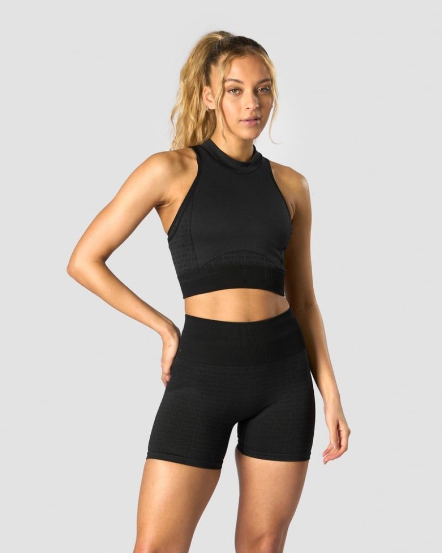 Naiset ICIW Seamless | Signature Seamless Cropped Tank Top Black