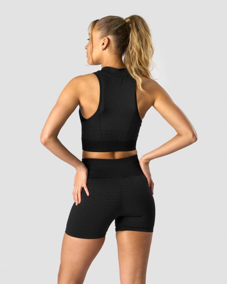 Naiset ICIW Seamless | Signature Seamless Cropped Tank Top Black