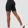 Naiset ICIW Shortsit | Scrunch V-Shape Biker Shorts Black Wmn