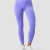 Naiset ICIW Trikoot & Leggingsit | Ribbed Define Seamless Tights Dk Lavender