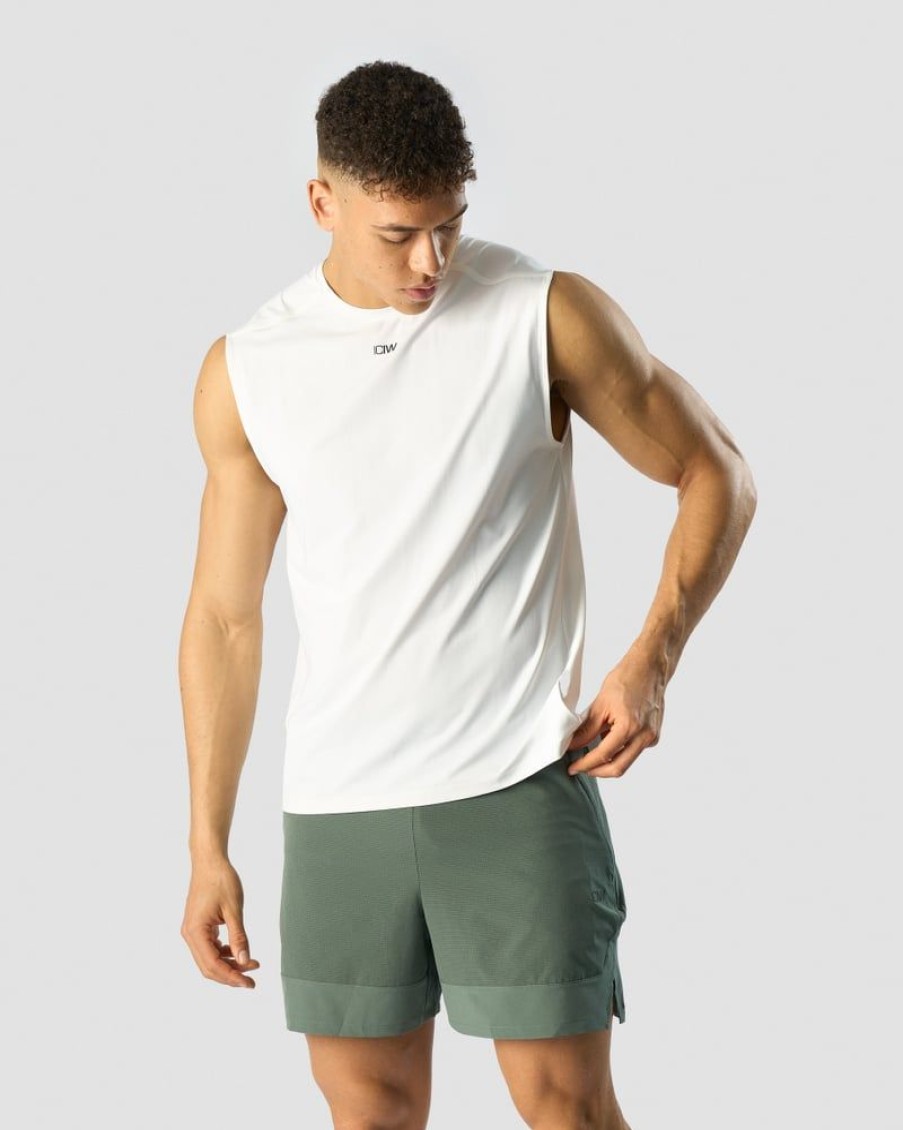 Miehet ICIW T-Paidat | Charge Sleeveless T-Shirt Men White