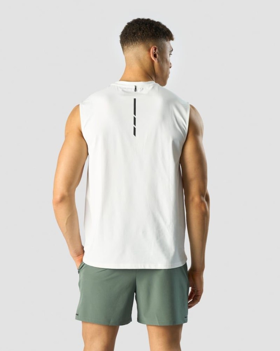 Miehet ICIW T-Paidat | Charge Sleeveless T-Shirt Men White