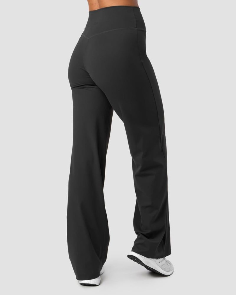 Naiset ICIW Housut | Nimble Straight Leg Pants Dark Grey