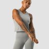 Naiset ICIW Seamless | Deluxe Seamless Cropped Tank Top Grey