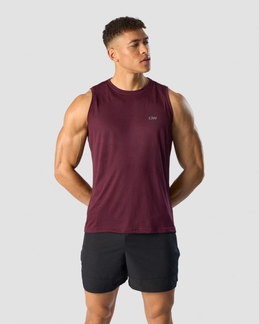 Miehet ICIW Topit | Ultimate Training Tank Men Burgundy