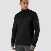 Miehet ICIW Pitkahihaiset Paidat | Mercury 1/4 Zip Crewneck Black