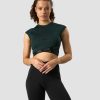 Naiset ICIW T-Paidat | Ultimate Training Cropped T-Shirt Deep Green