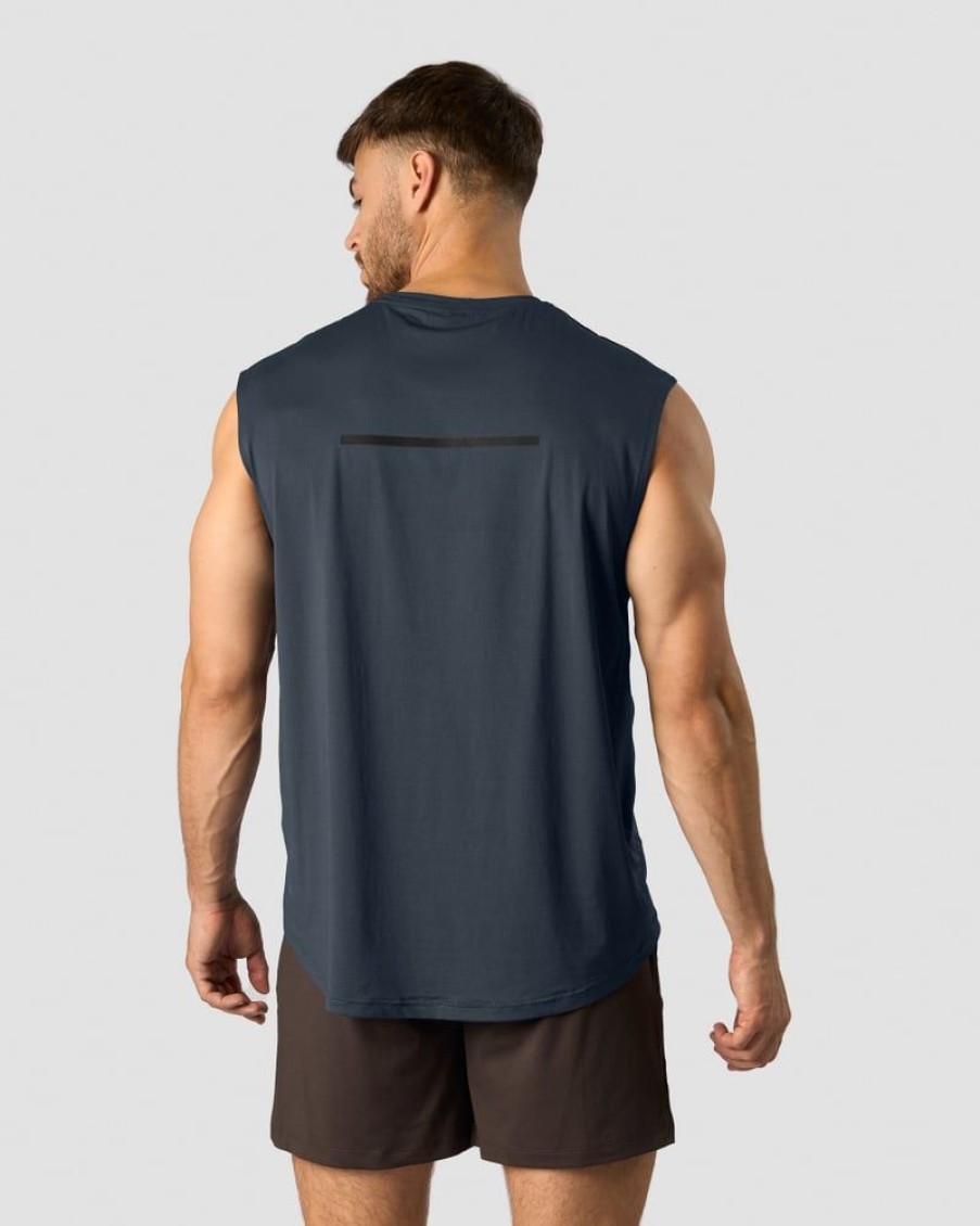 Miehet ICIW T-Paidat | Stride Sleeveless T-Shirt Men Navy