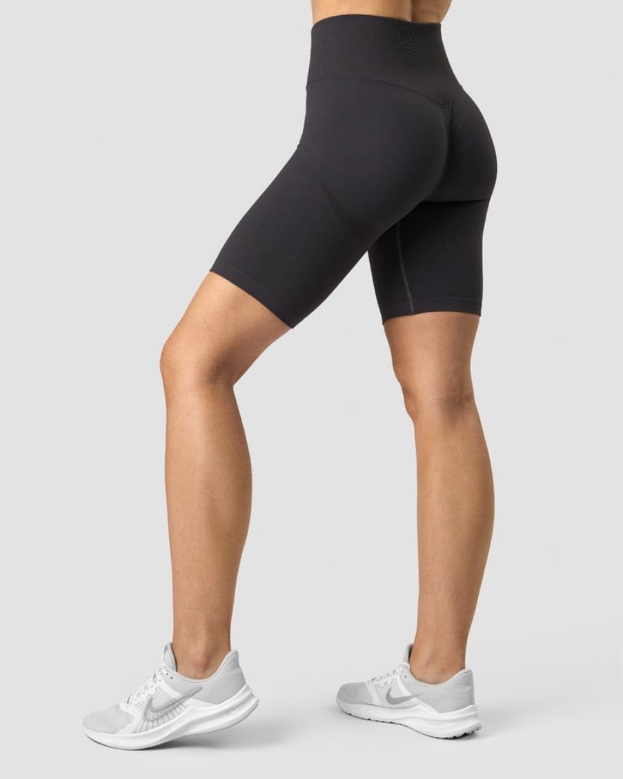 Naiset ICIW Seamless | Scrunch Seamless Biker Shorts Graphite