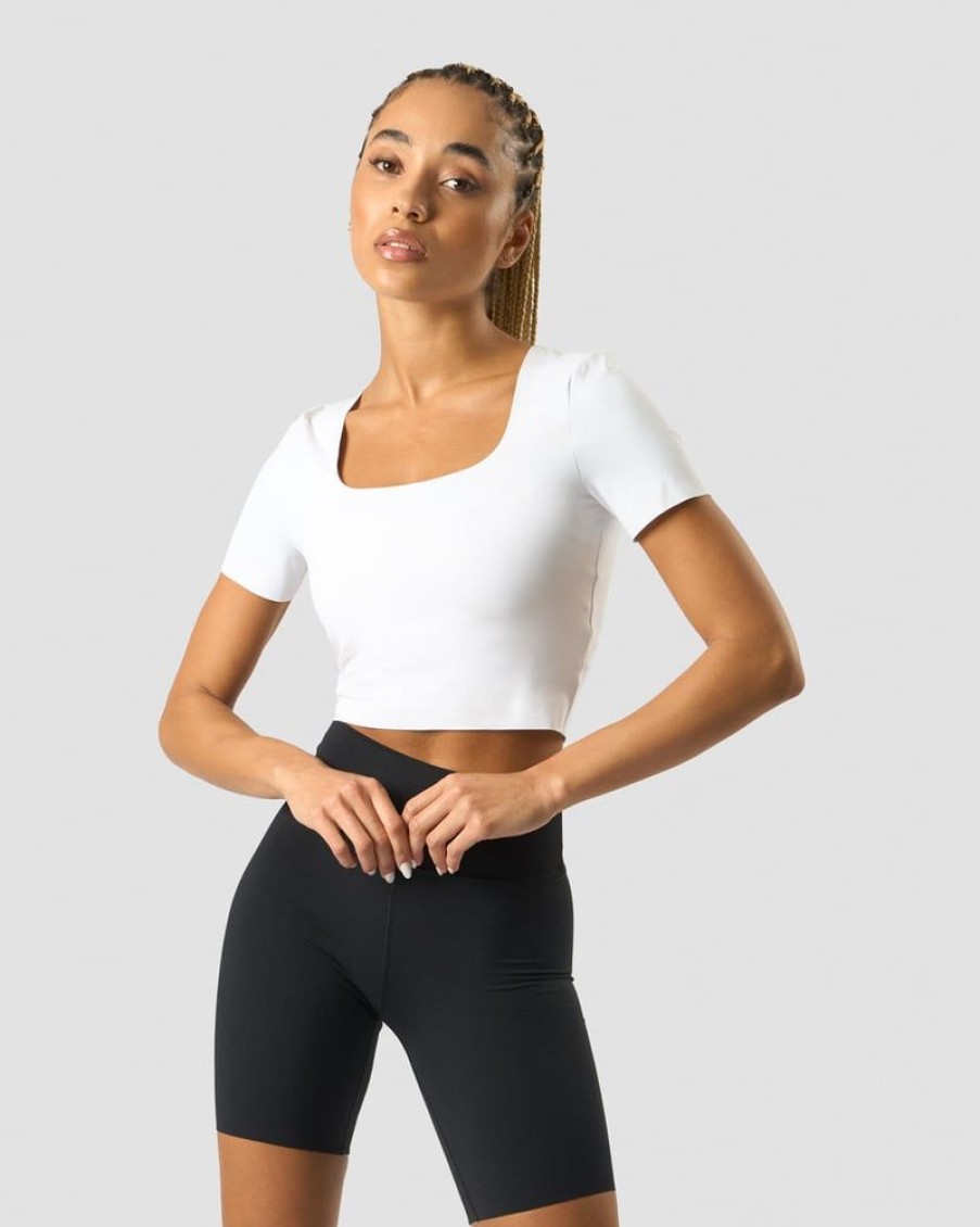 Naiset ICIW T-Paidat | Nimble Soft Cropped T-Shirt White