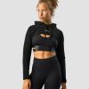 Naiset ICIW Pitkahihaiset Paidat | Ultimate Training Cropped Hoodie Black