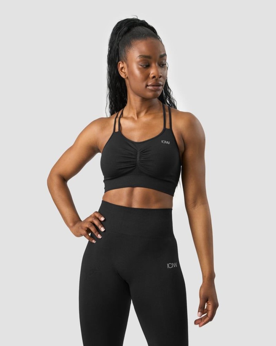 Naiset ICIW Urheiluliivit | Define Seamless Scrunch Sports Bra Black