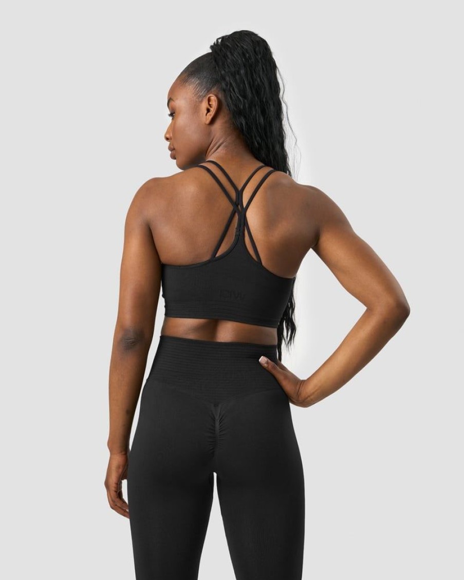 Naiset ICIW Urheiluliivit | Define Seamless Scrunch Sports Bra Black