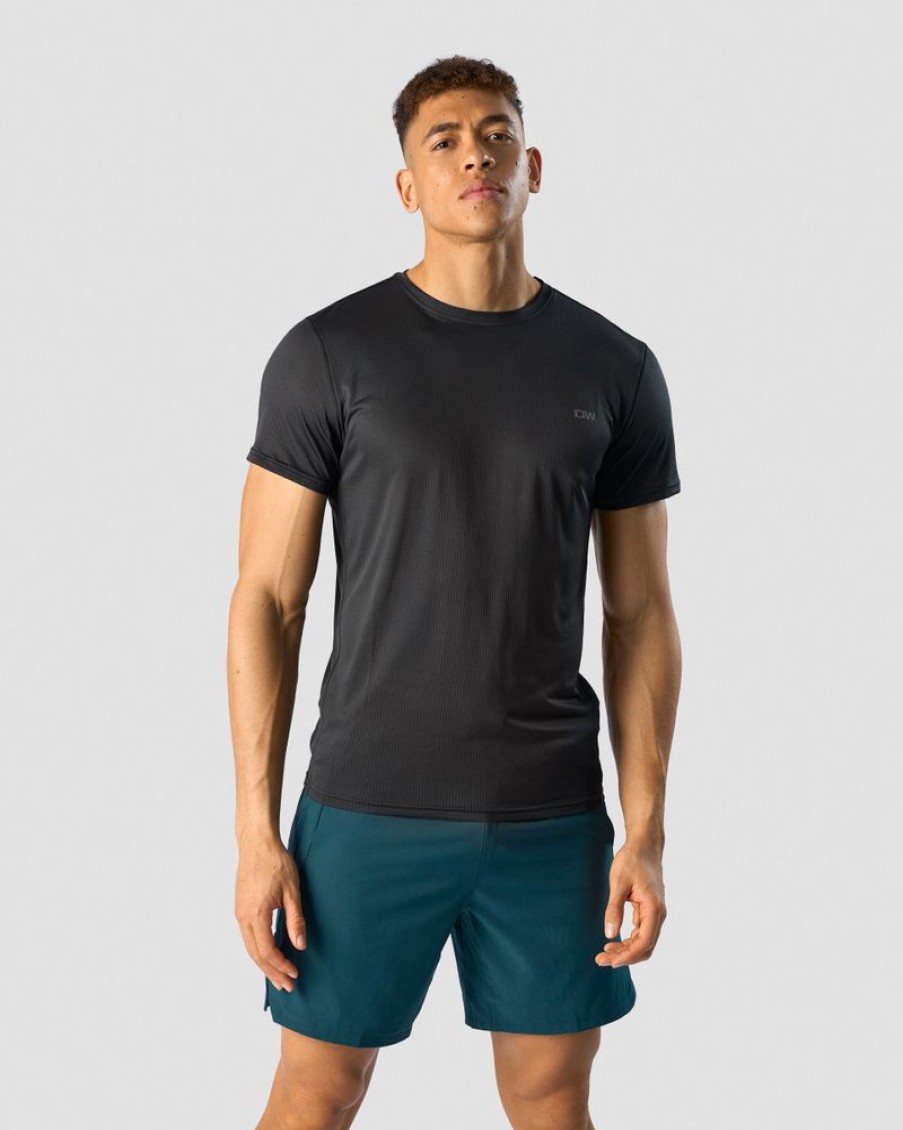 Miehet ICIW T-Paidat | Levitech T-Shirt Men Black