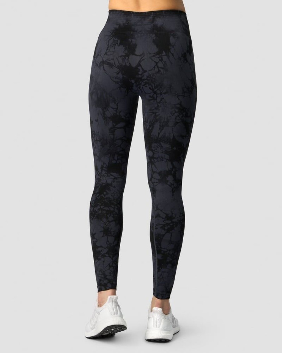 Naiset ICIW Trikoot & Leggingsit | Define Seamless Tie Dye Tights Midnight