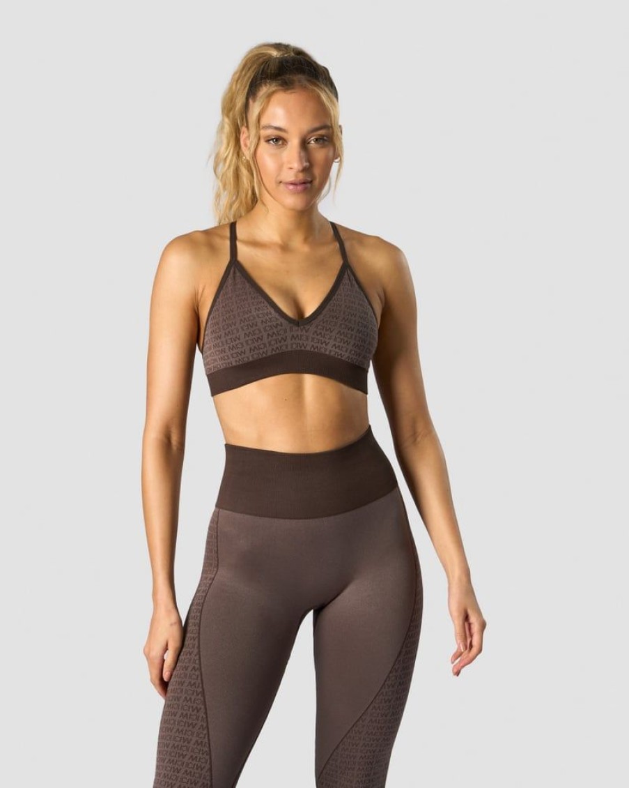 Naiset ICIW Urheiluliivit | Signature Seamless Sports Bra Dark Brown