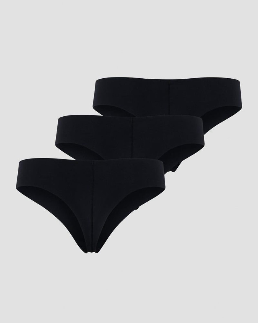 Naiset ICIW Alusvaatteet | Soft Thong 3-Pack Black