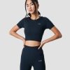 Naiset ICIW Seamless | Define Seamless Cropped T-Shirt Dk Teal Melange Wmn