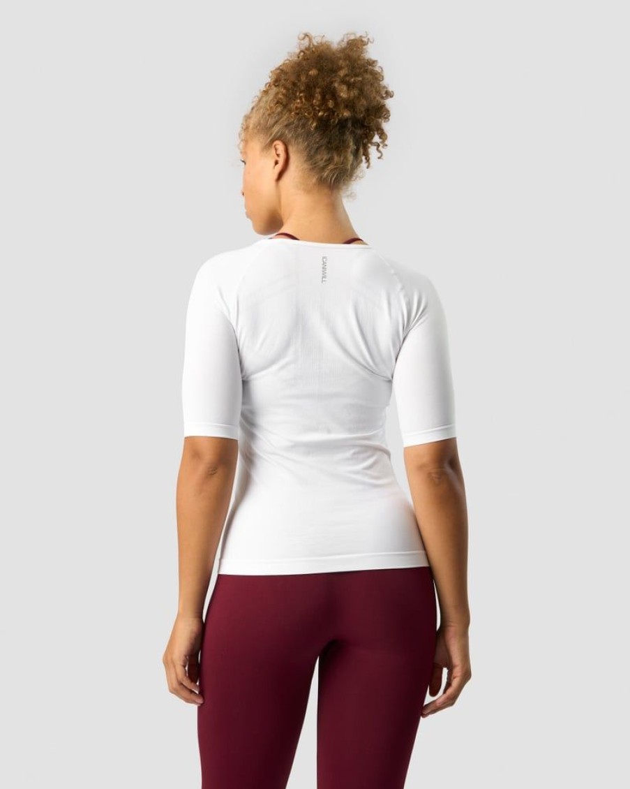 Naiset ICIW Seamless | Everyday Seamless T-Shirt Mid Sleeve White