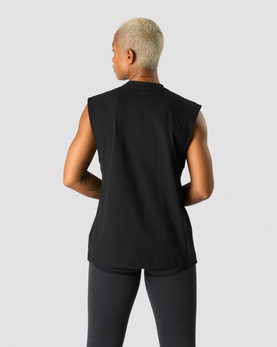 Naiset ICIW Topit | Everyday Cotton Tank Top Black