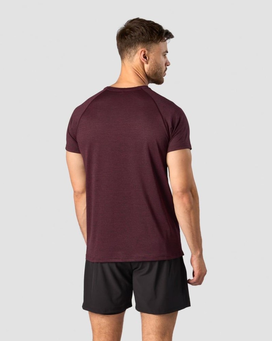 Miehet ICIW T-Paidat | Training Mesh T-Shirt Men Burgundy