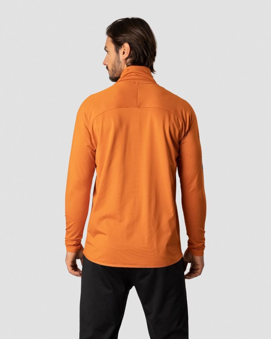 Miehet ICIW Pitkahihaiset Paidat | Ultimate Training Zipper Burnt Orange