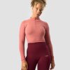 Naiset ICIW Seamless | Define Cropped 1/4 Zip Dk Rose