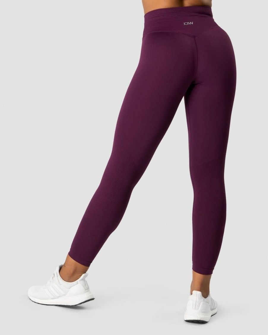 Naiset ICIW Trikoot & Leggingsit | Define Seamless V-Shape Tights Purple