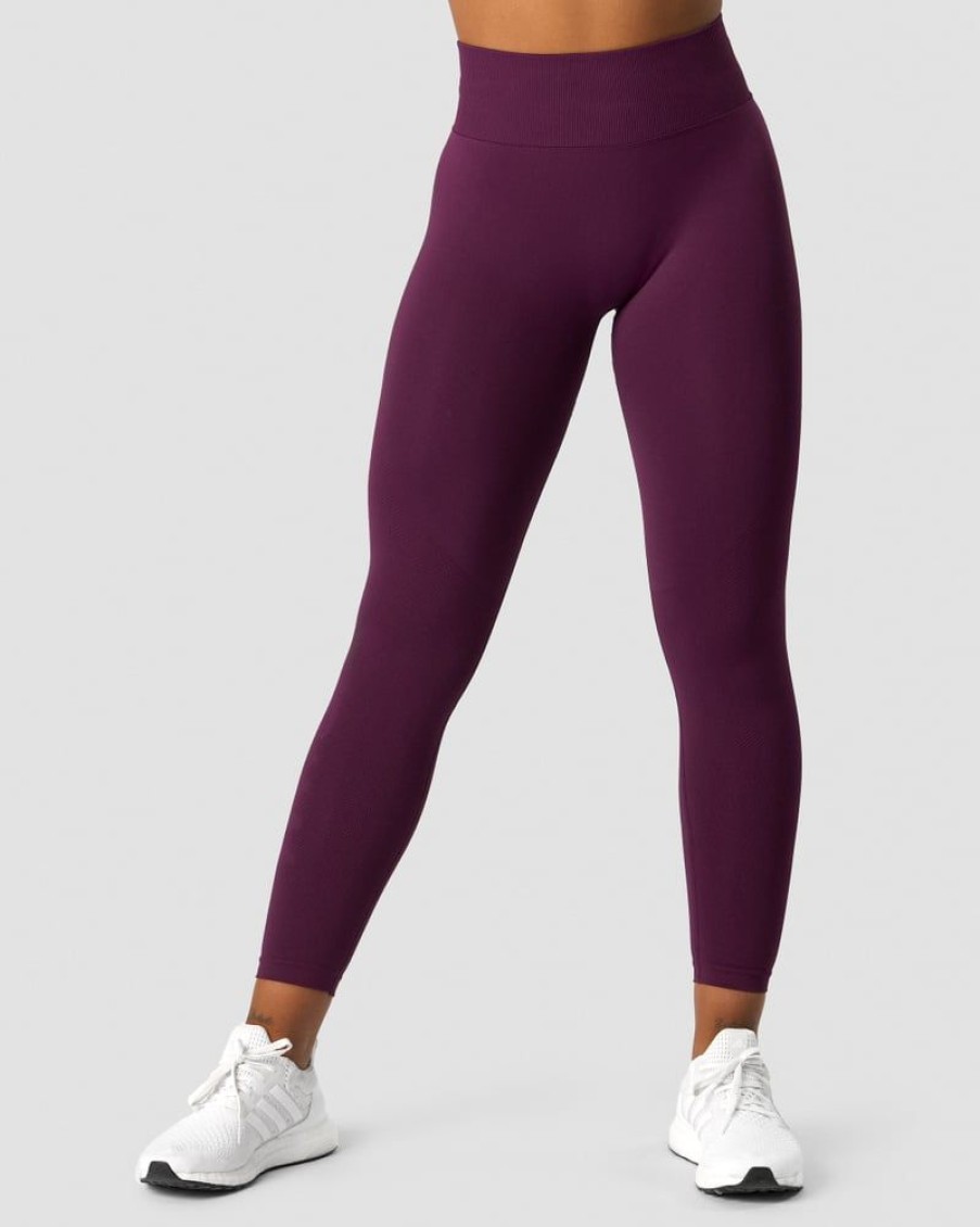 Naiset ICIW Trikoot & Leggingsit | Define Seamless V-Shape Tights Purple