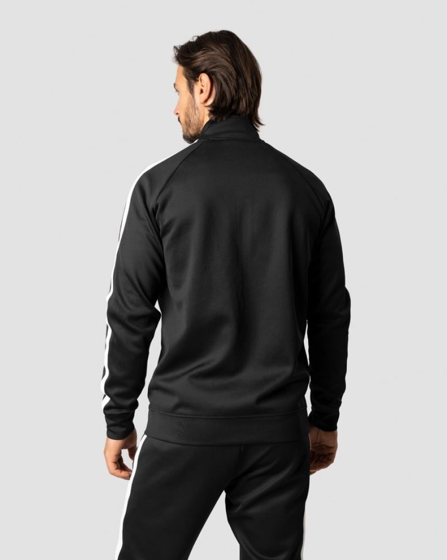 Miehet ICIW Pitkahihaiset Paidat | Track Zip Jacket Black Men