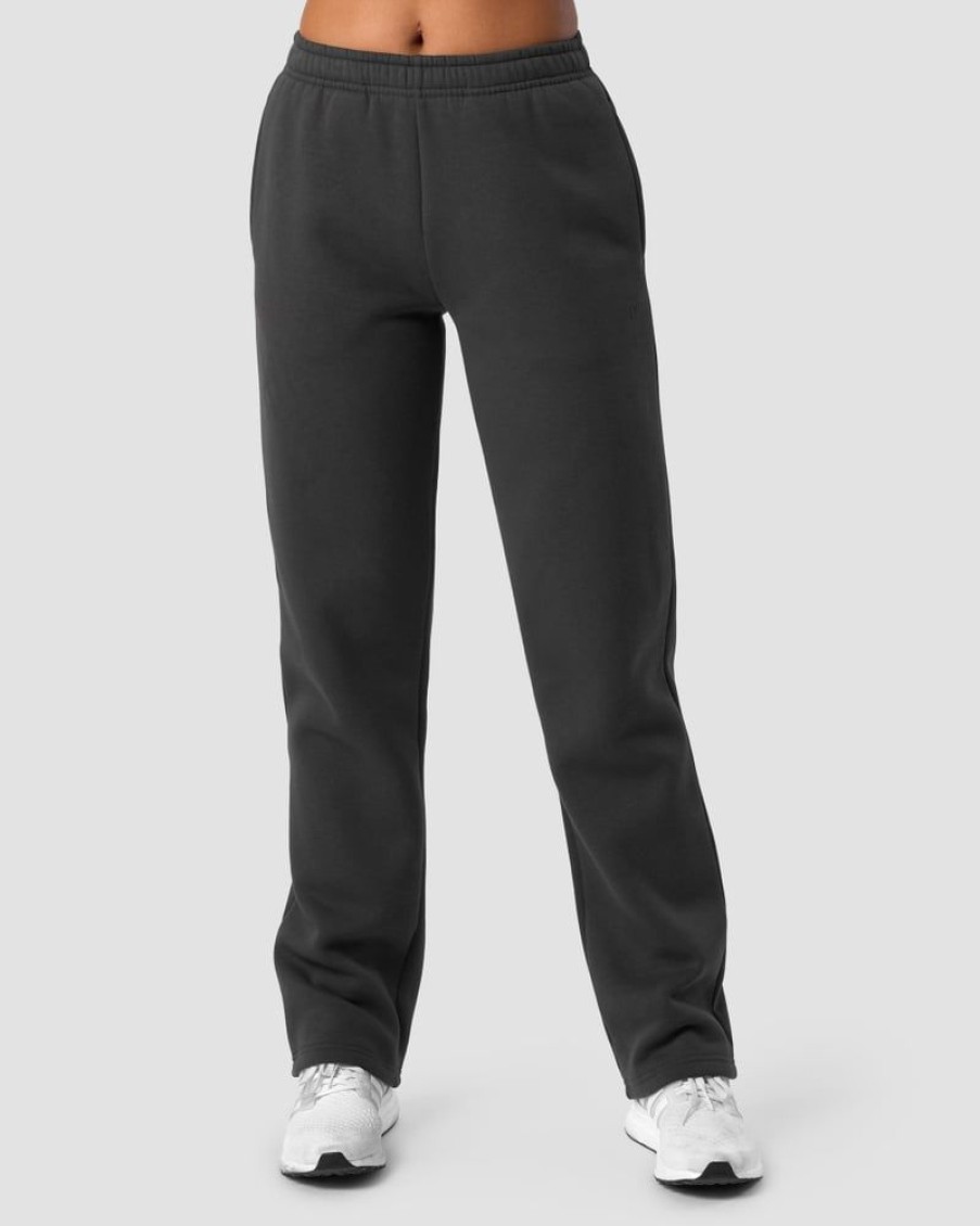 Naiset ICIW Housut | Everyday Straight Leg Sweatpants Dark Grey