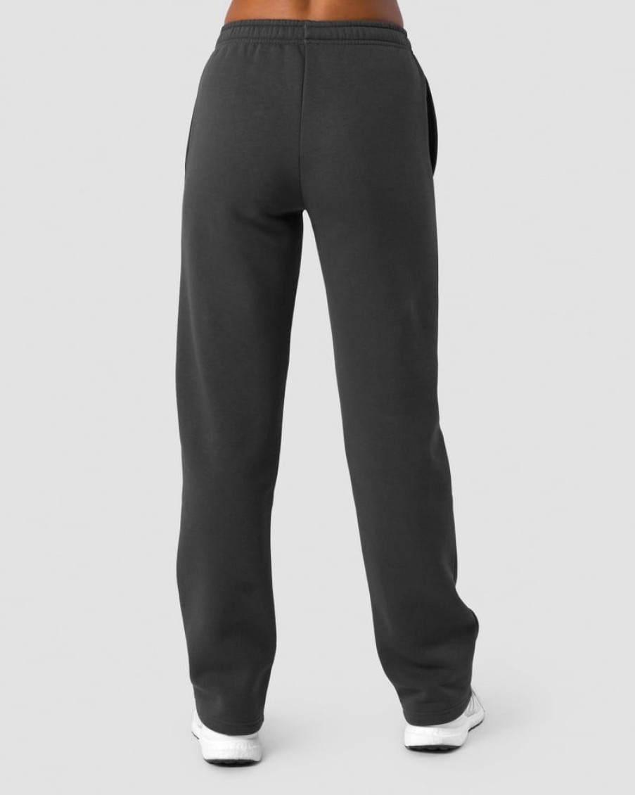 Naiset ICIW Housut | Everyday Straight Leg Sweatpants Dark Grey