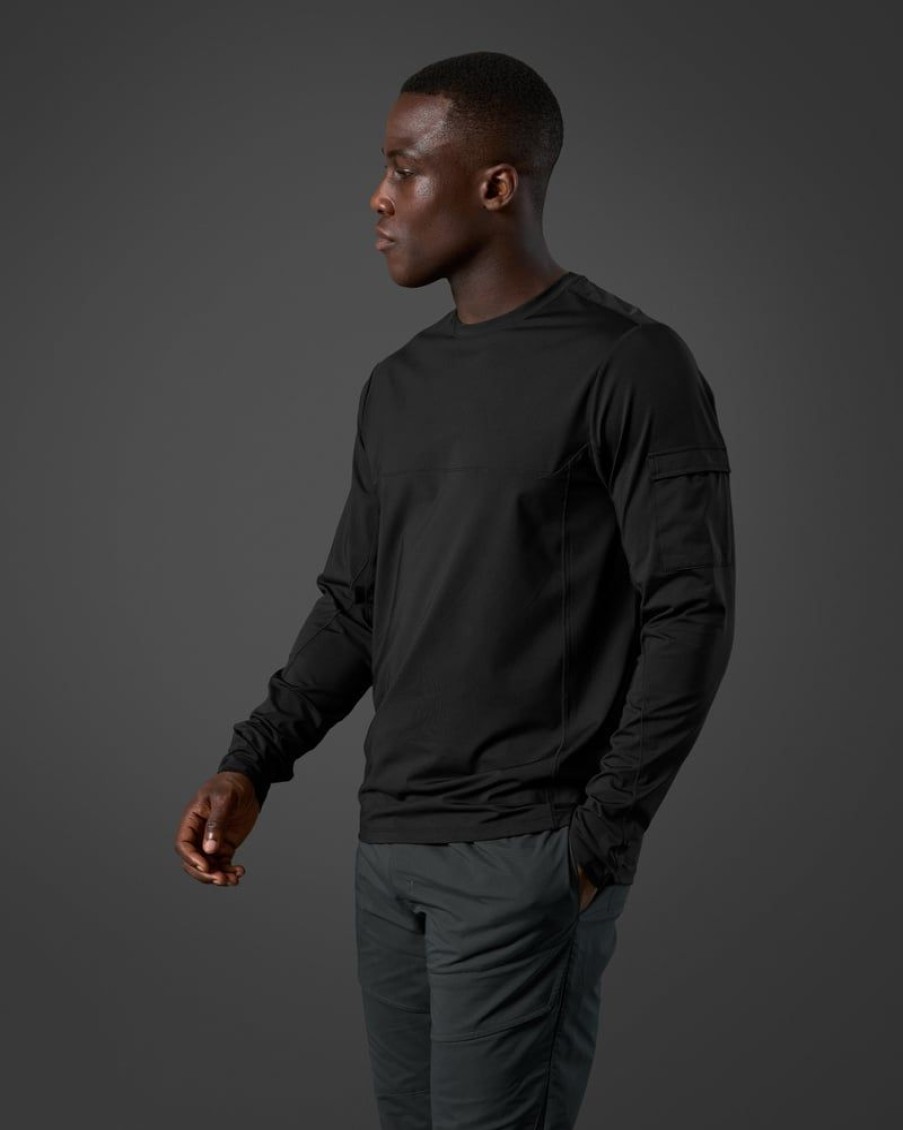 Miehet ICIW Pitkahihaiset Paidat | Reboot Long Sleeve Men Black