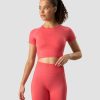 Naiset ICIW Seamless | Define Seamless Cropped T-Shirt Coral