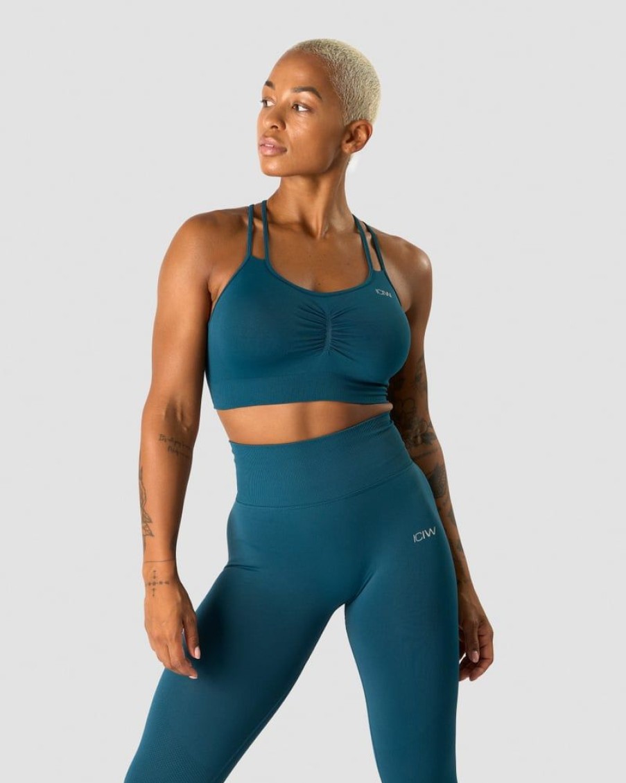 Naiset ICIW Urheiluliivit | Define Seamless Scrunch Sports Bra Dk Teal