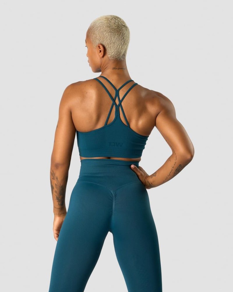 Naiset ICIW Urheiluliivit | Define Seamless Scrunch Sports Bra Dk Teal