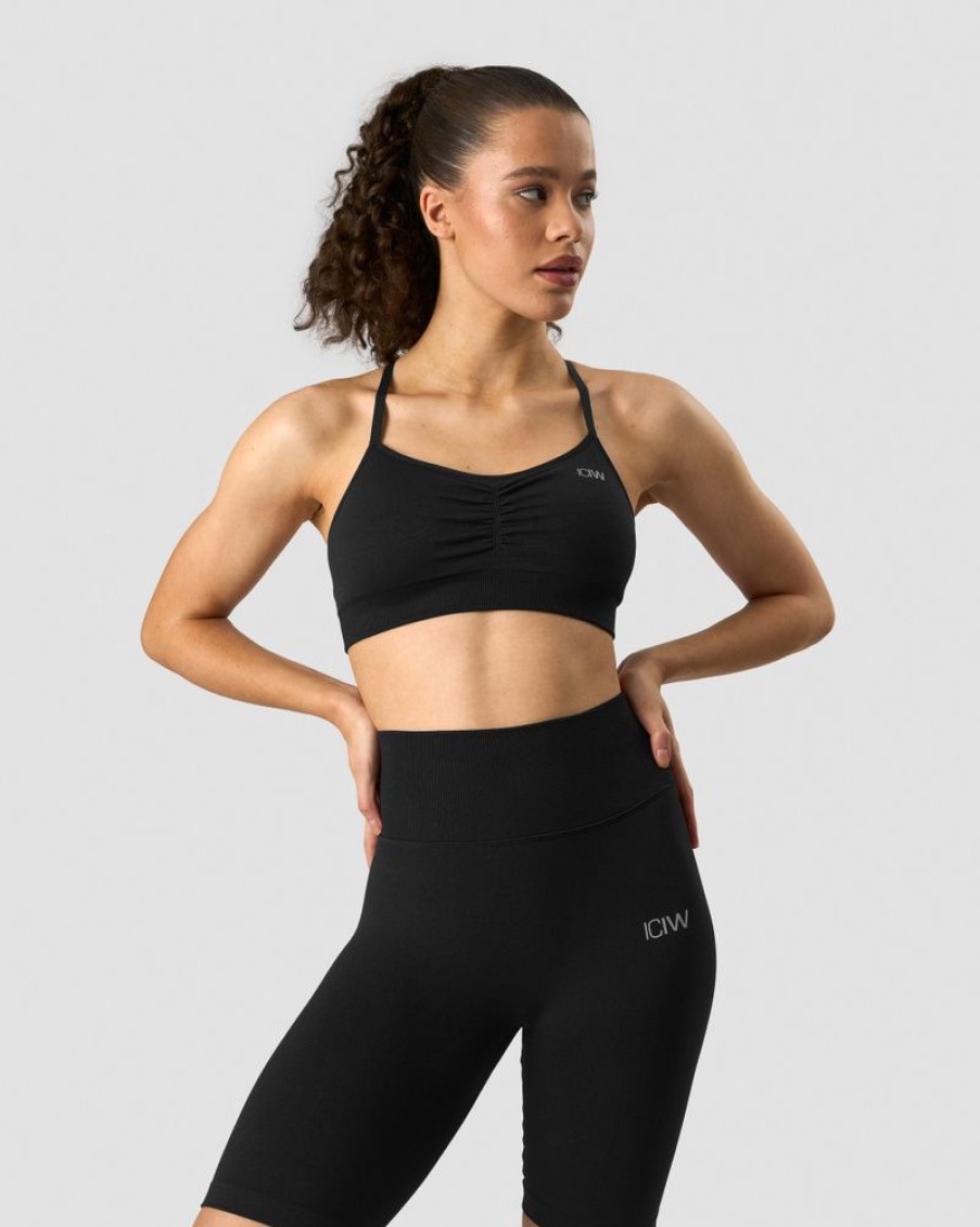 Naiset ICIW Urheiluliivit | Scrunch Seamless Sports Bra Black