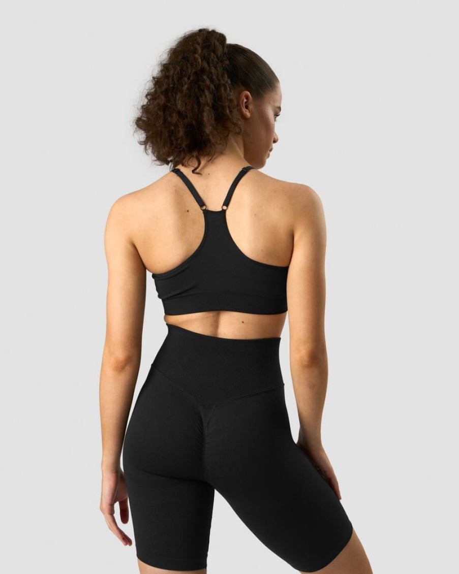 Naiset ICIW Urheiluliivit | Scrunch Seamless Sports Bra Black