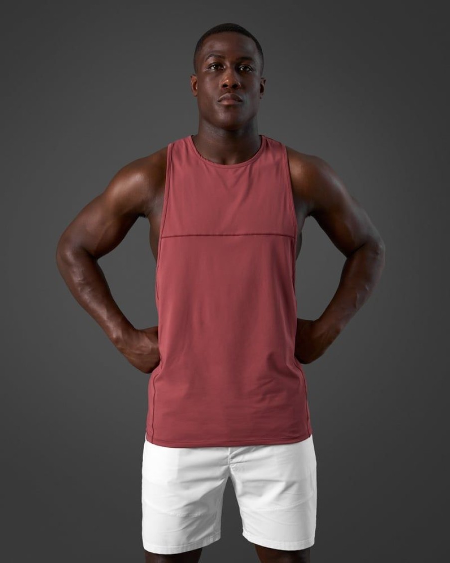 Miehet ICIW Topit | Reboot Stringer Top Men Brick Red